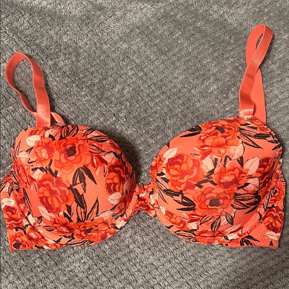 VICTORIAS SECRET Floral bra 36D